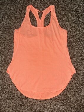 Zella Coral Striped Racerback Tank